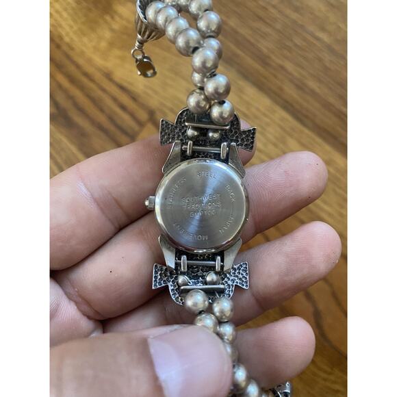 Southwest Traditions Liberty Wrist Watch Sterling Silver Beads With Turquoise main image 5